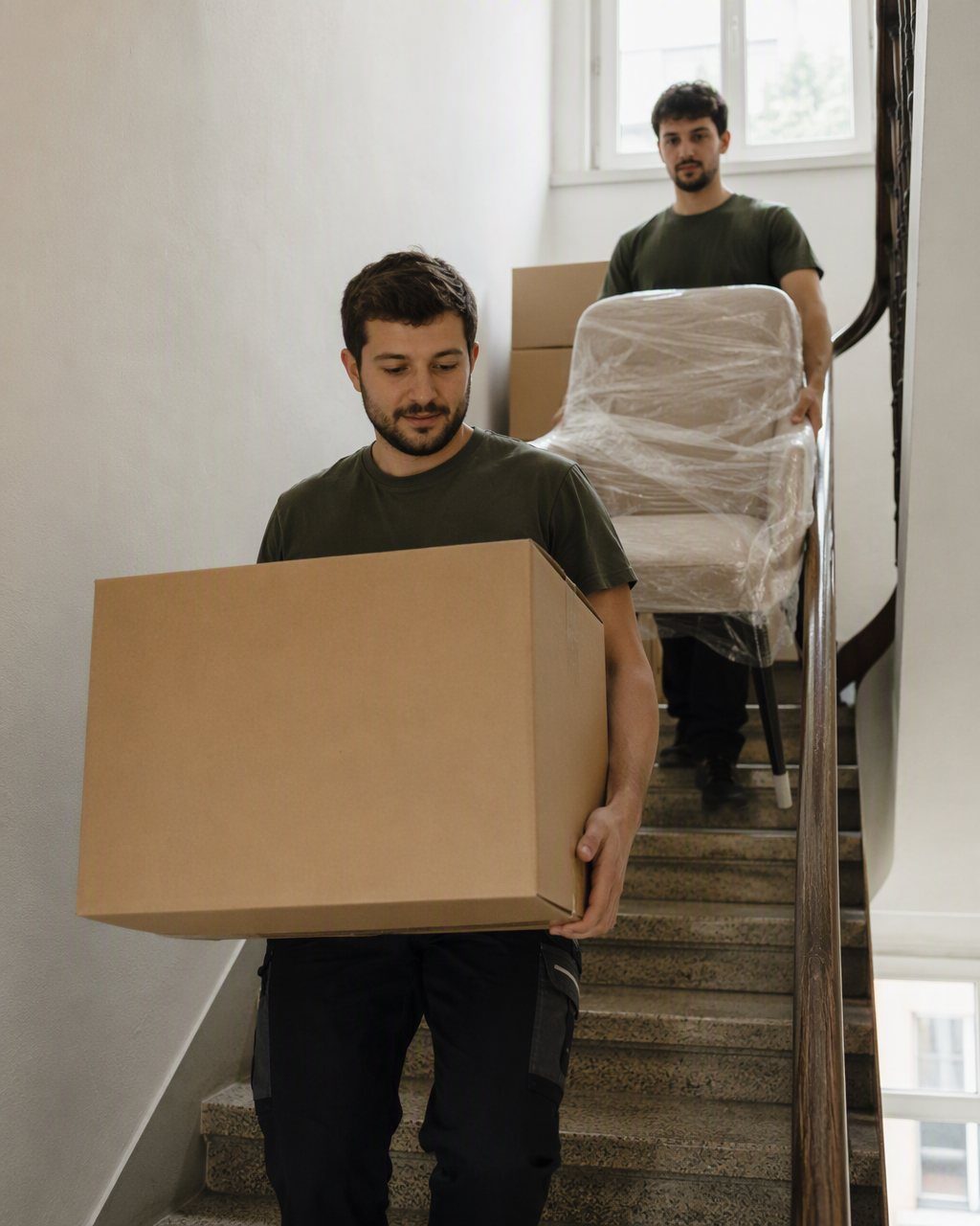 Umzug - Möbel und Kartons sorgfältig verpackt